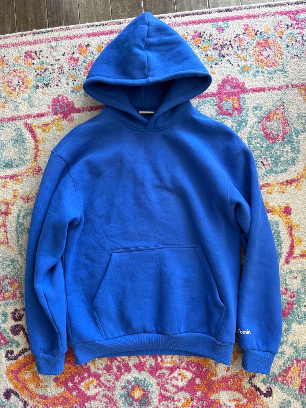 Comfrt blue Hoodie